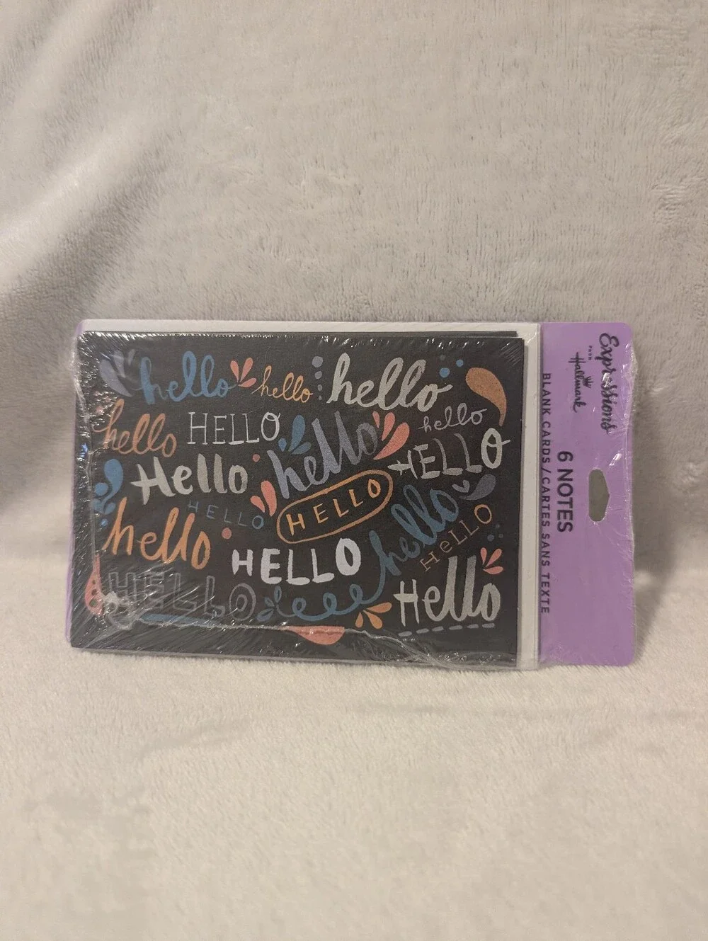Hallmark Hello Blank Note Cards 6 Pack New Sealed